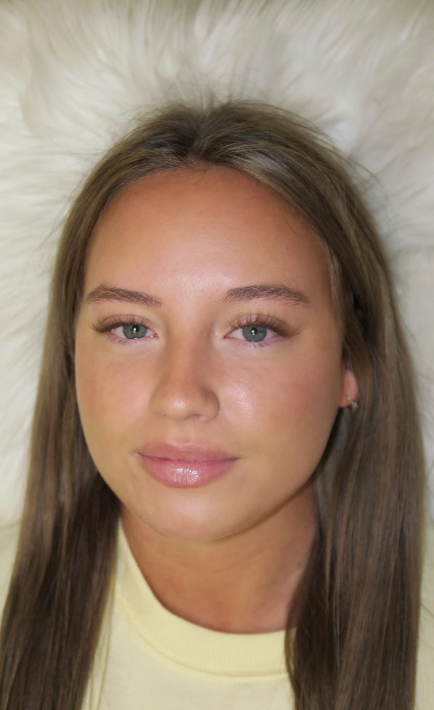 Wispy natural lash set, full face